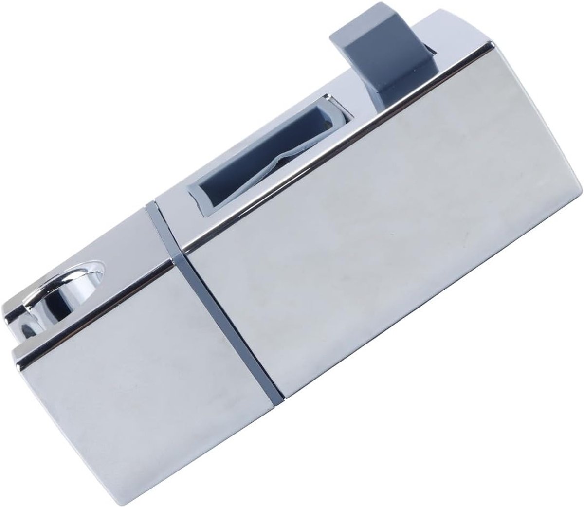 Verstelbare Douchestanghouder met Glijbalk, 30x18mm Chroom Douchestanghouder voor Badkameraccessoires