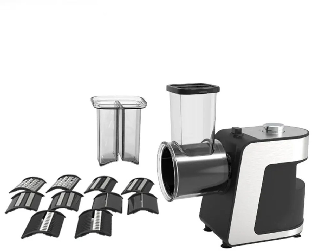 Innovastore Groentesnijder - Snijmachine - Hakmolen - Keukengereedschap - Elektrisch - 5-1 - Roestvrijstaal - Zwart