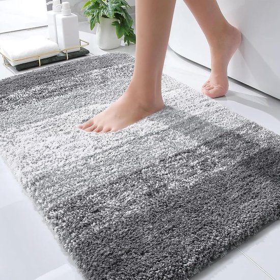 Tapis De Bain Antidérapant 65x35 Cm - Caoutchouc Naturel 100%, Ventouses Puissantes, Antibactérien - Fabriqué En Europe