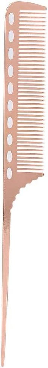Styling Kam - Haarkam Rattenstaart - Professioneel Haar Stylen - Ronde Tand Bescherming - 11 g - Rose Goud