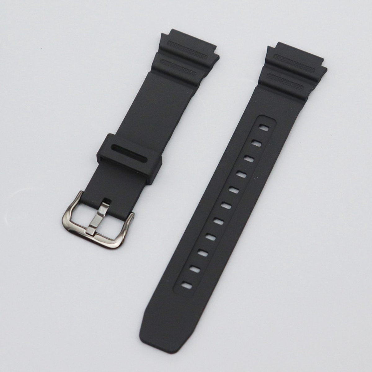 Horlogeband Geschikt voor Casio AE-1200-1300 W-218H W-S210 W-800H F-108 MRW-200H - Zwart 1 stuk