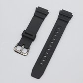 Horlogeband Geschikt voor Casio AE-1200/1300 W-218H W-S210 W-800H F-108 MRW-200H - Zwart 1 stuk