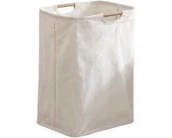 Wasmand - opvouwbare wasmand - draagbare waterdichte opbergmand - geschikt voor het opbergen van vuile kleding, handdoeken en speelgoed (30*40cm - gebroken wit)