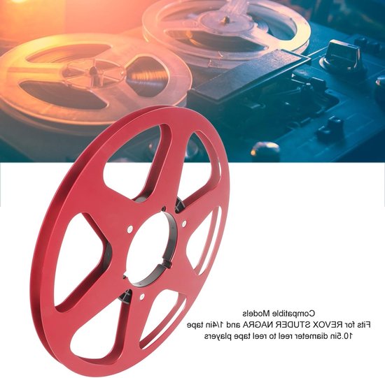 Lege 1/4 10.5 Inch Tape Reel van Aluminium Legering, 6 Gaten Opname Spoel voor Tape Recorders, Vervangingsonderdeel voor Geluidsopname en Audioproductie van Merkloos — afbeelding 4