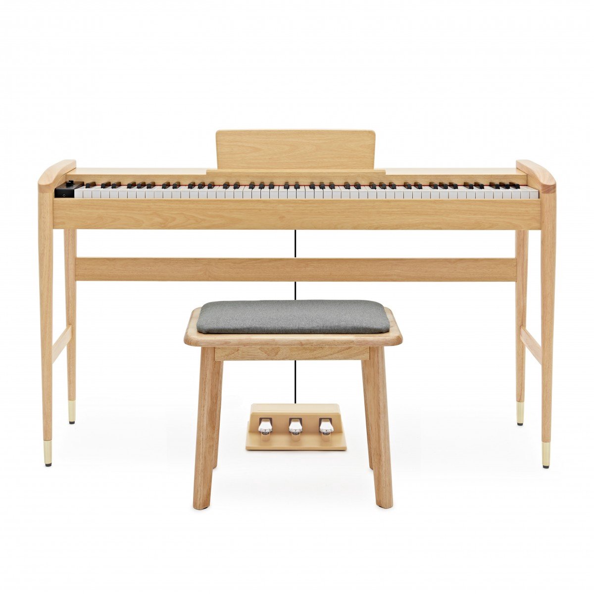 Keynote Contemporary Digitale Piano met Bluetooth, Licht Eiken, Krukpakket