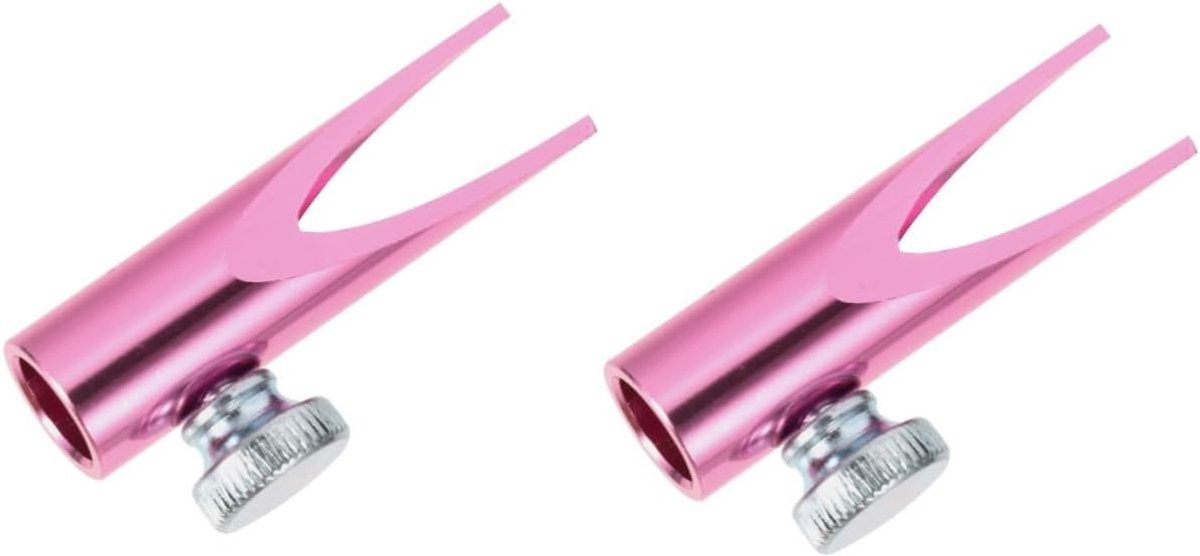 Wenkbrauw Puntenslijper - Eyeliner Slijper - Make-up Precisie - Aluminium Profiel - 4.5x2 cm - Roze