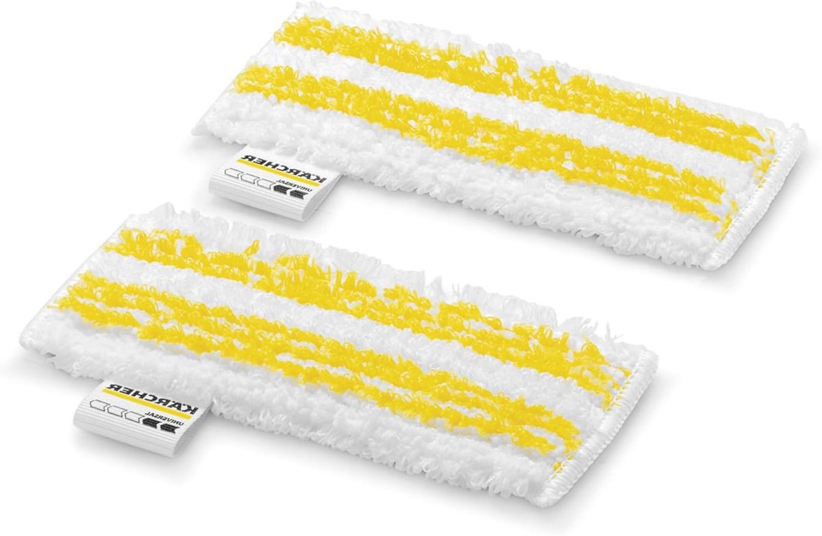 Doekenset Stoomreiniger - Microvezeldoeken - Hygiënisch Reinigen - Snel Bevestigbaar - 2 Stuks - Zwart