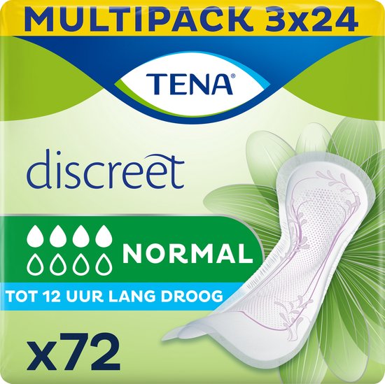 TENA Discreet Normal - verbanden voor matig urineverlies - 72 stuks