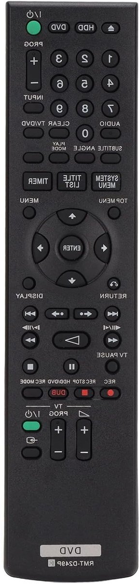 Vervangende DVD-afstandsbediening voor recorder en speler, ABS-materiaal, gebruiksvriendelijk met gevoelige knoppen, compatibel met diverse modellen