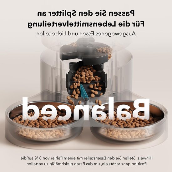 Automatische Voederdispenser voor 2 Katten en Honden met App, 5G WiFi, Lage Voedsel Sensor, 1-10 Maaltijden per Dag, Ideaal voor Huisdieren — afbeelding 2