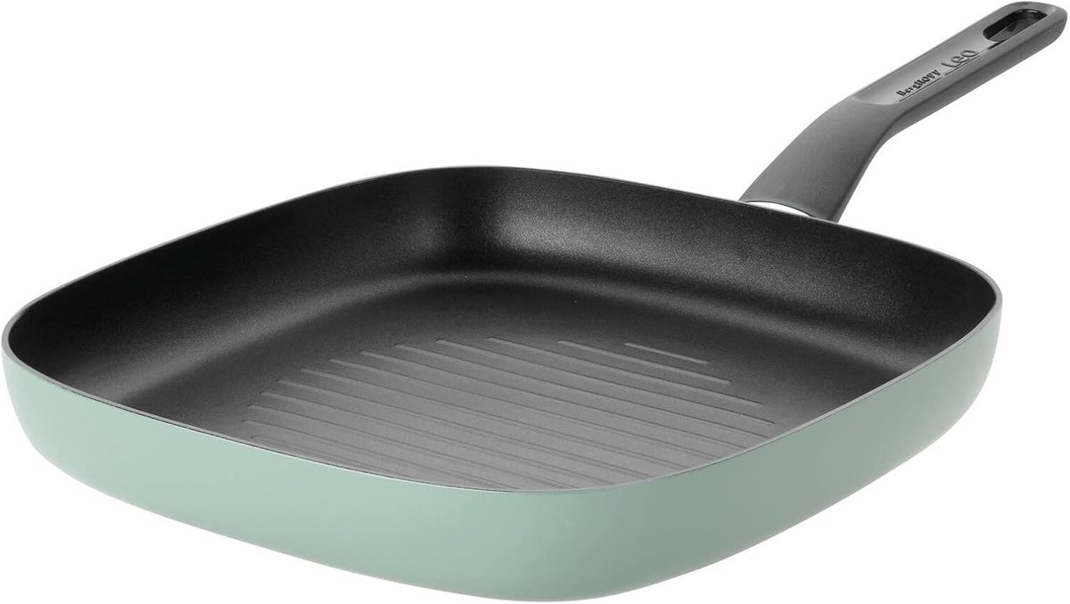 Grillpan Antiaanbaklaag Koekenpan Steak Vlees Grillen Snelle Warmteverdeling 26 cm Diameter Meerkleurig