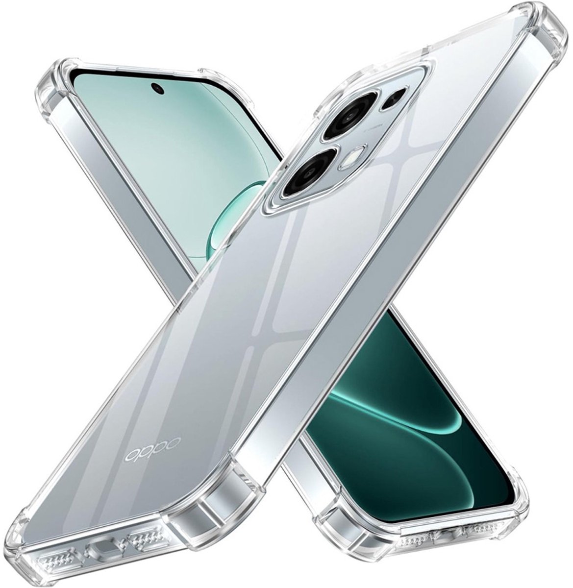 CaseBoutique TPU Case hoesje geschikt voor Oppo A6x - Effen Transparant - TPU (Zacht)
