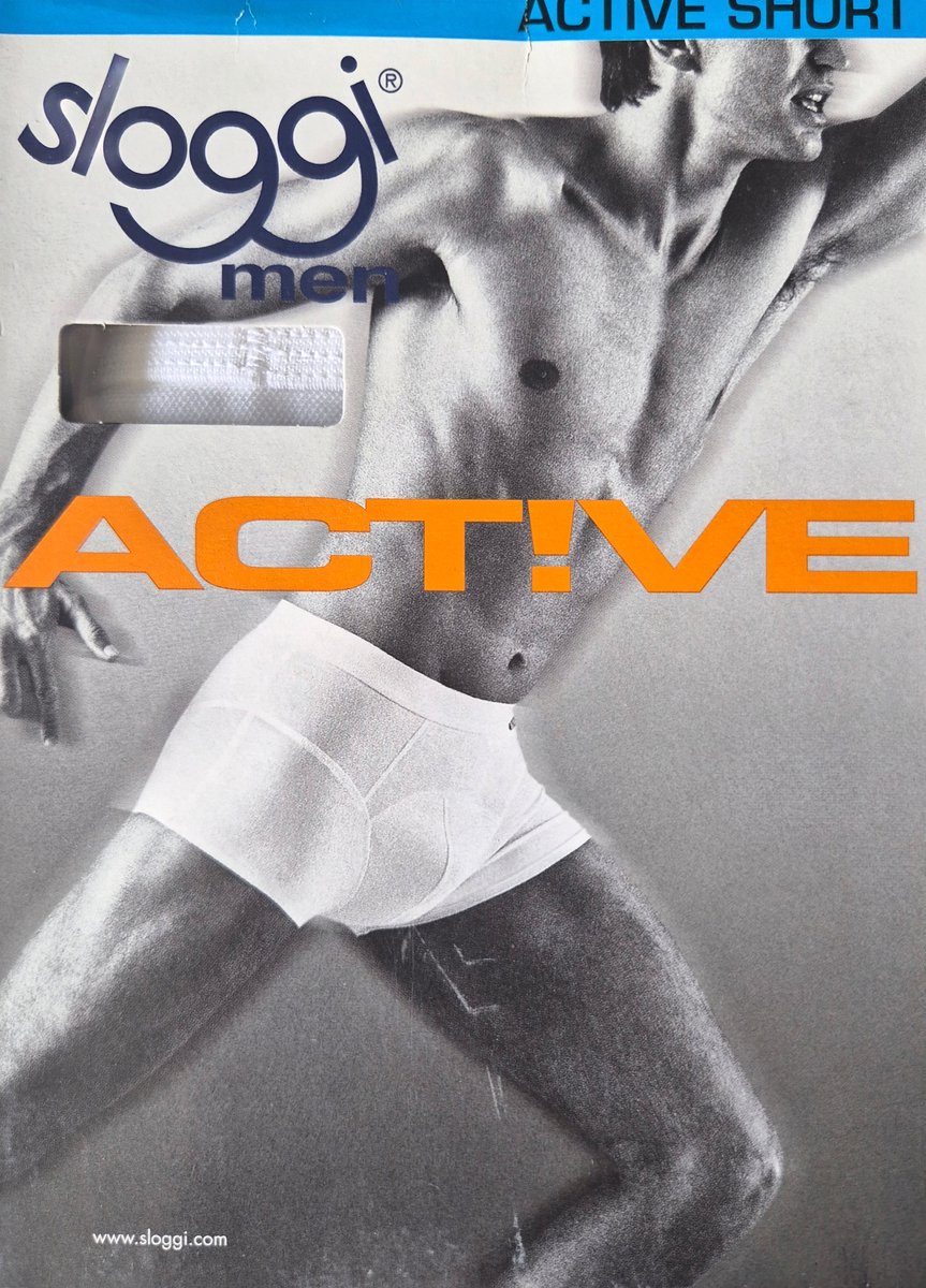 Onderbroek short Sloggi active-Wit-4