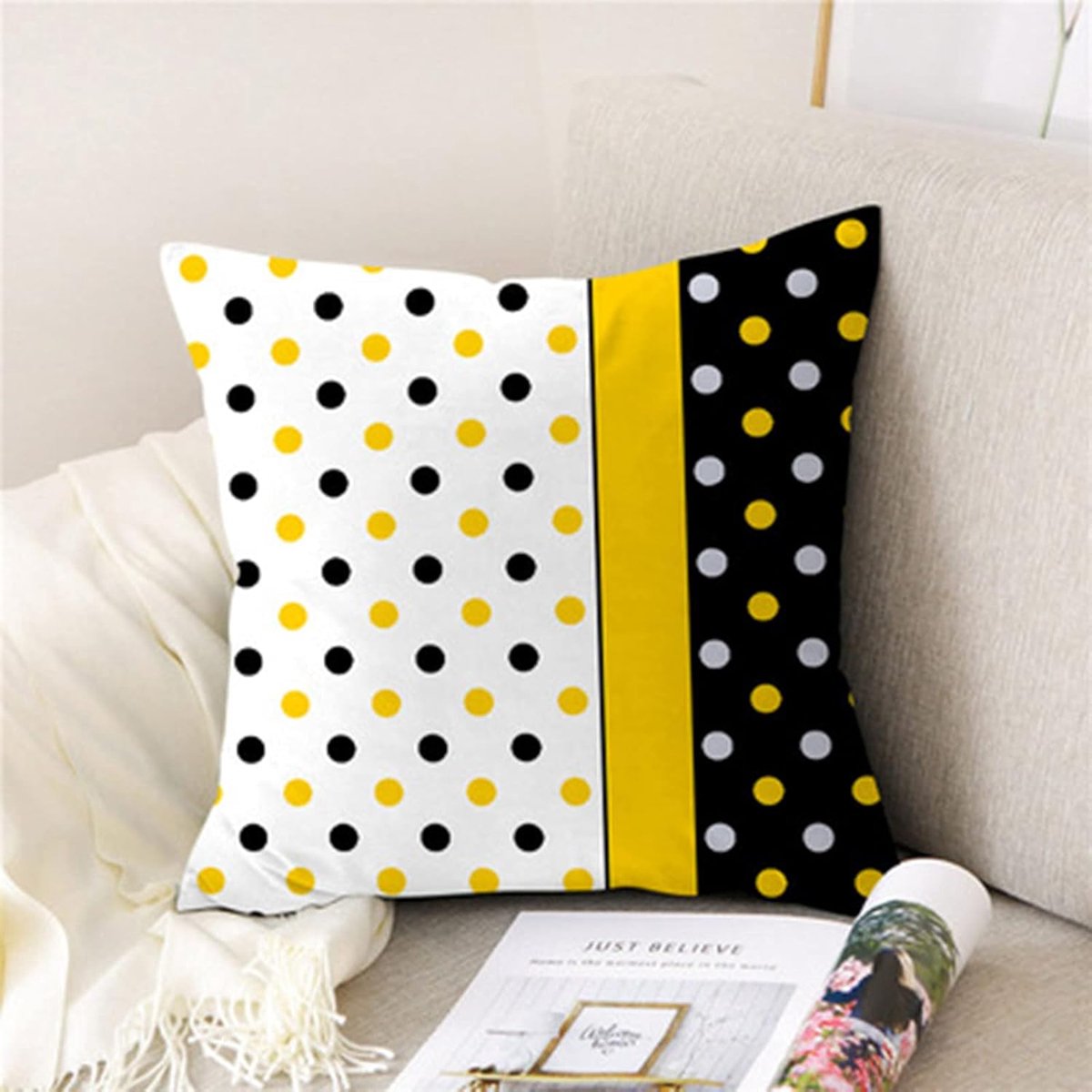 Gewatteerde kussenslopen - Linnen hoezen - Sofa decoratie - Waterdicht polyester - 40x40 c