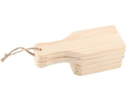 Houten Tostonera voor het Maken van Tostones en Gevulde Plantains - Duurzame Aardappelstamper met Hangkoord en Diepe Mandjes voor Eenvoudig Gebruik
