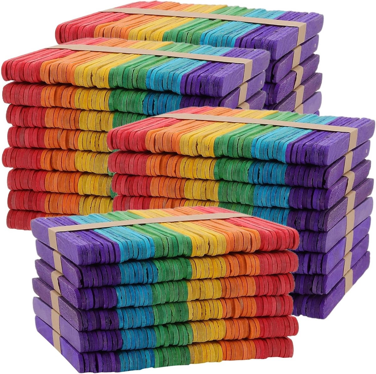 1500 Stuks 4.5 Inch Houten Lollipop Sticks voor Creatief Knutselen, Popcorn Stokken en Modelbouw