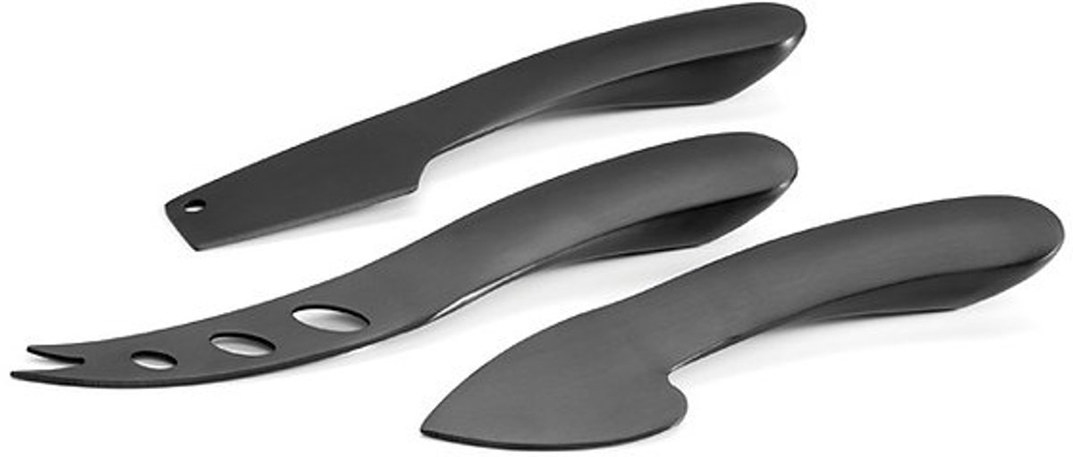 Philippi - Onyx kaasmessenset - 3-delig - zwart - design