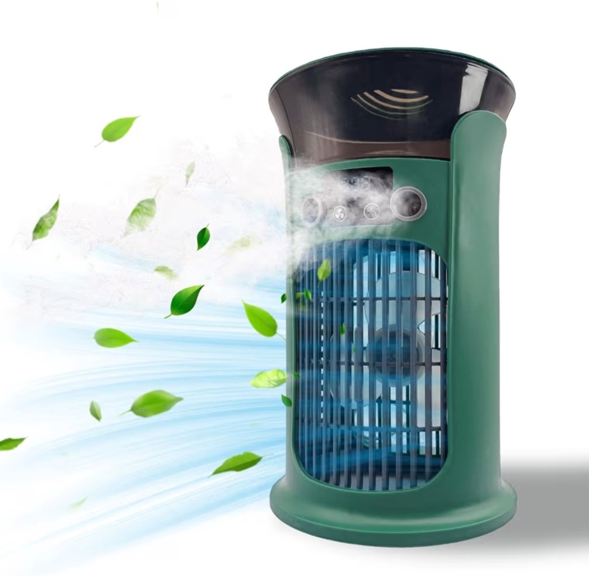 BIXc®- Draagbare airconditioning-ventilator, USB-aangedreven luchtkoeler, luchtbevochtiger, persoonlijke mini-luchtkoeler, ultra-stille koelventilator voor familie, reizen, thuis, slaapkamer.