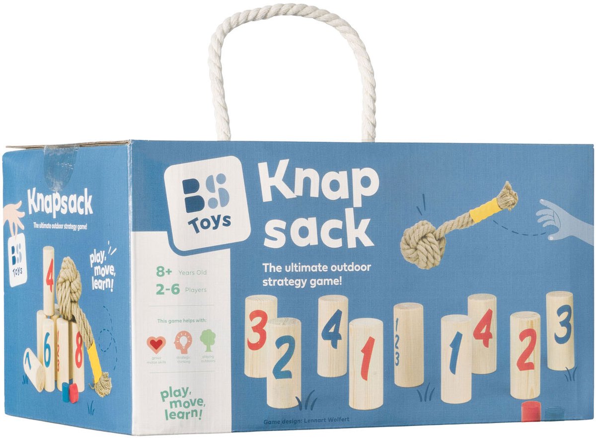 BS Toys – Knapsack Werpspel – Behendigheidsspel voor Buiten – Vanaf 8 jaar - Buitenspeelgoed - Familiespel - Houten speelgoed - Buitenspel — afbeelding 15
