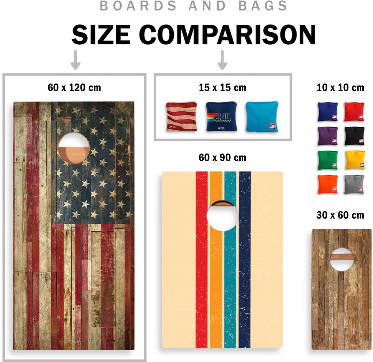 Cornhole Bord (60 x 120cm)