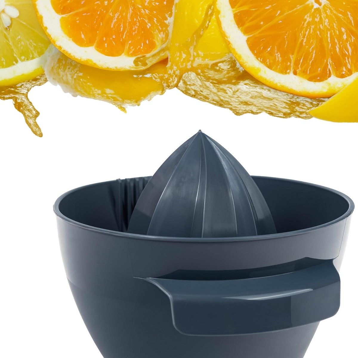 Handmatige Citruspers Kunststof - Ovale Vruchtenpers voor Sinaasappelsap
