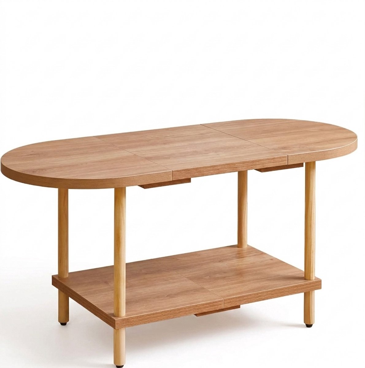 Imperatoris Salontafel - Geschikt voor Woonkamer, Thuiskantoor & Buiten - Stijlvolle Salon Tafel en Sidetable - Licht Bruin - 80 x 40 x 40 cm - van Imperatoris