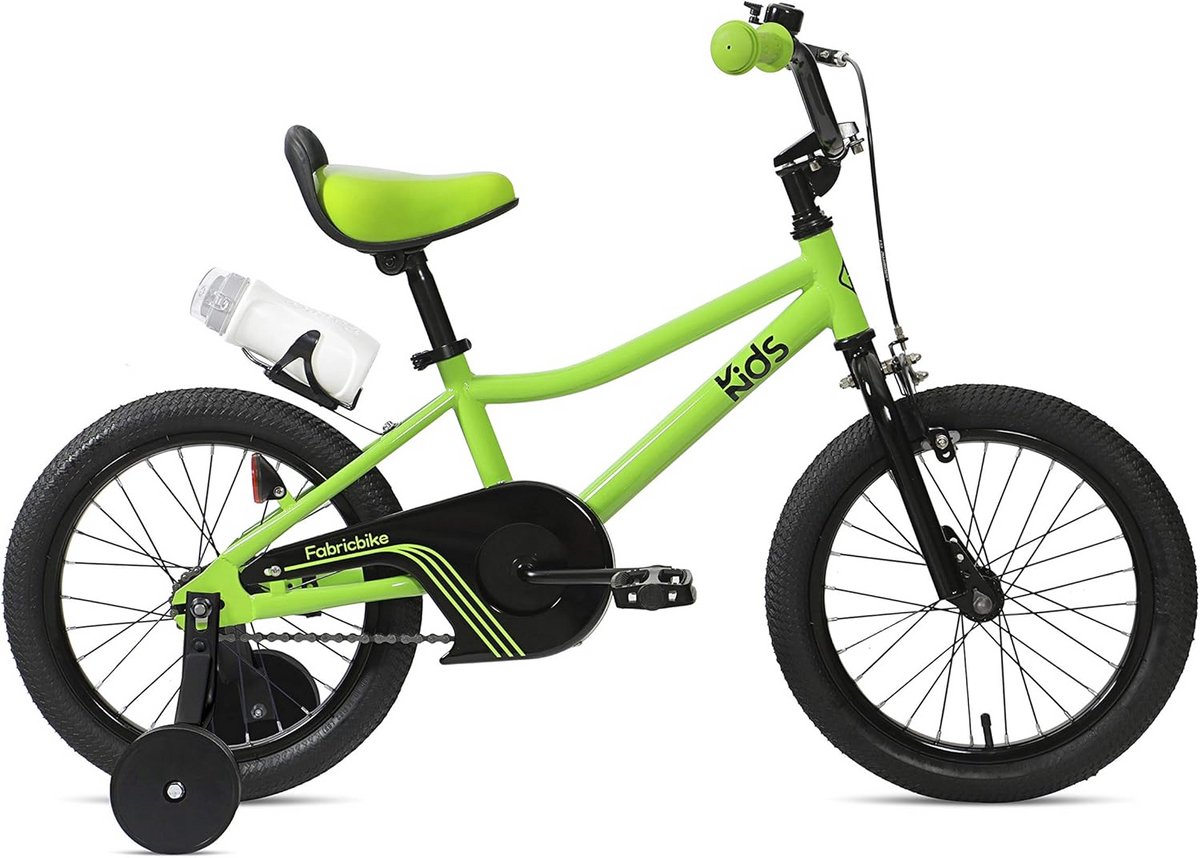 Kinderfiets met Zijwieltjes Loopfiets voor en 12 en 16 Inch