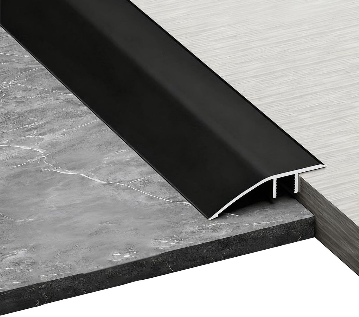 Overgangsprofiel voor hoogtecompensatie, 0.9 m x 4.2 cm, zelfklevend aluminium, geschikt v