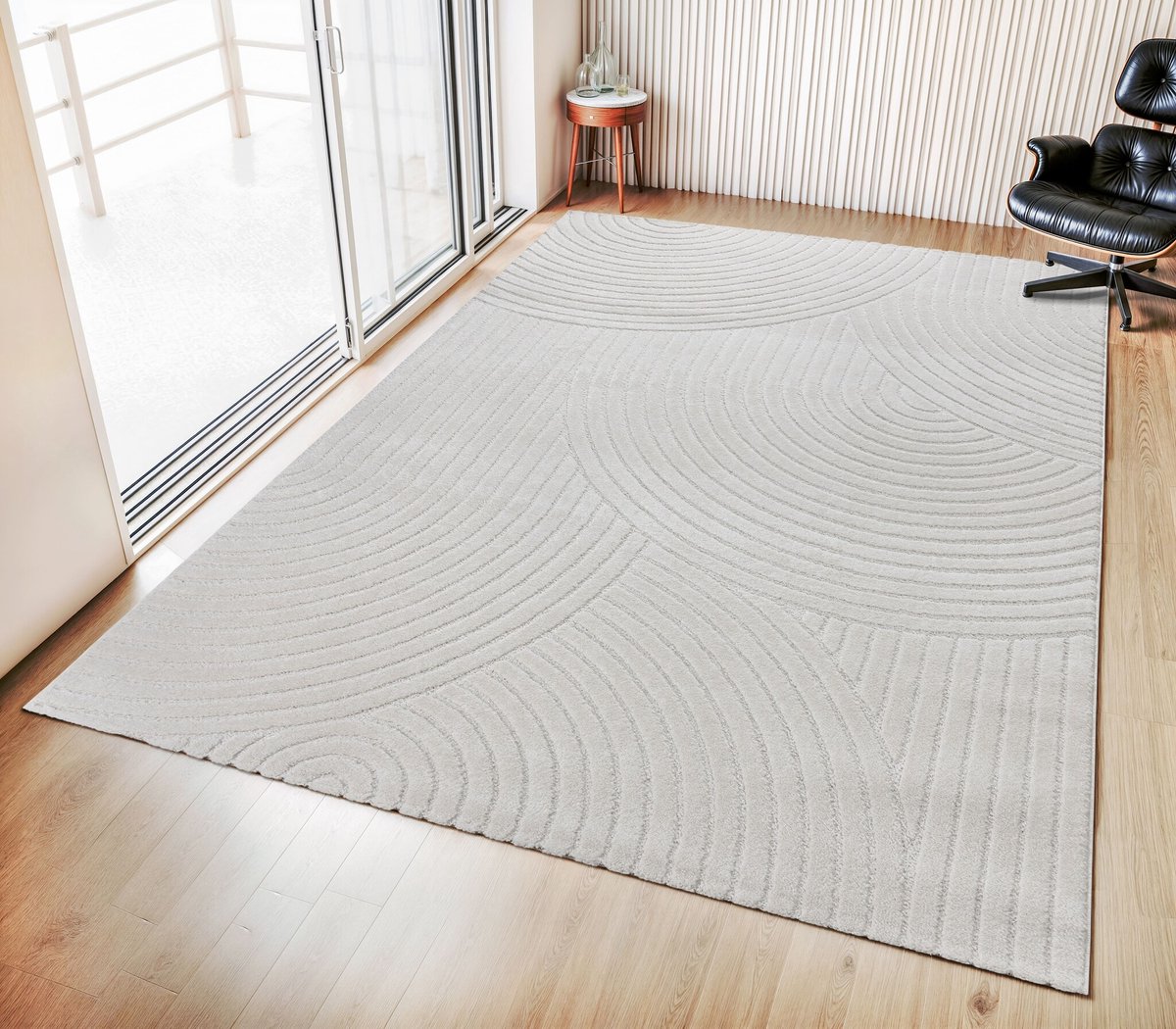 Muratap Vivant Japandi - Vloerkleed Laagpolig Effen - Creme- 160x230 CM