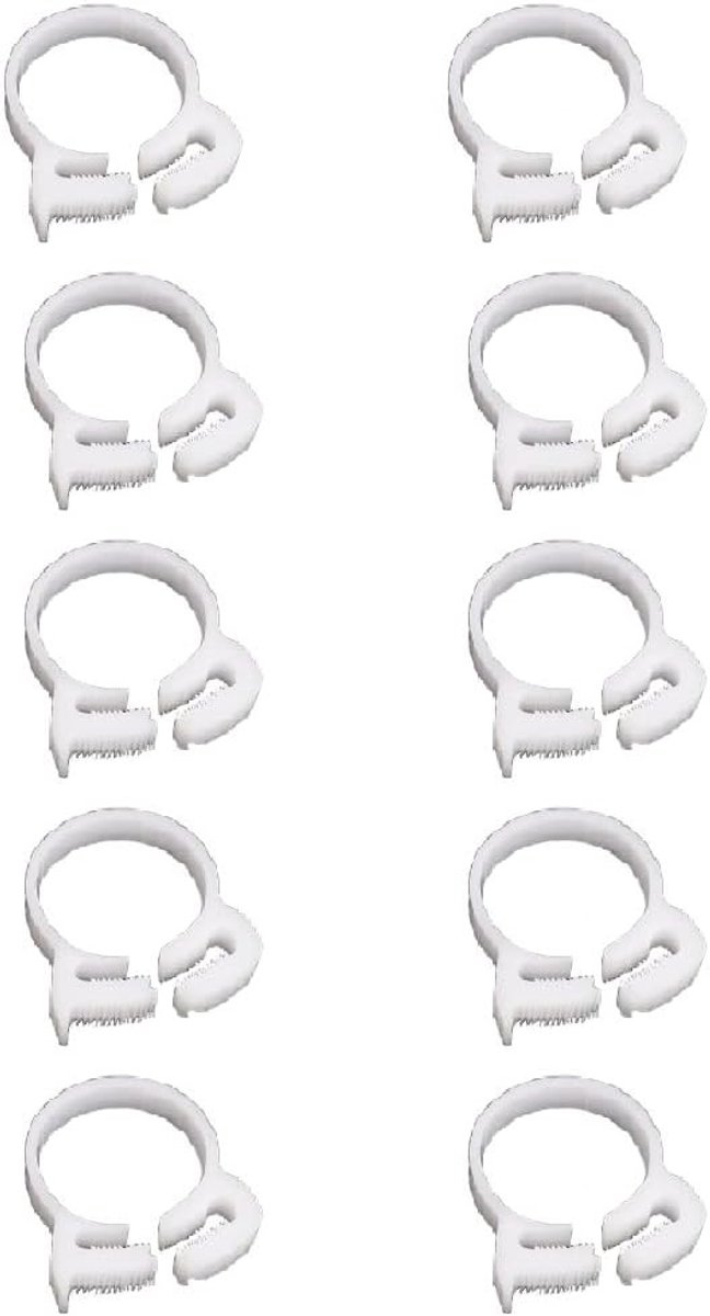 Set van 10 Verstelbare Slangklemmen, Stevige Dubbele Snap Grip Klemmen voor Aansluiten, Bevestigen en Afsluiten van Slangen (13.8-15.4mm) - Ideaal voor Tuin, Auto en Klusprojecten