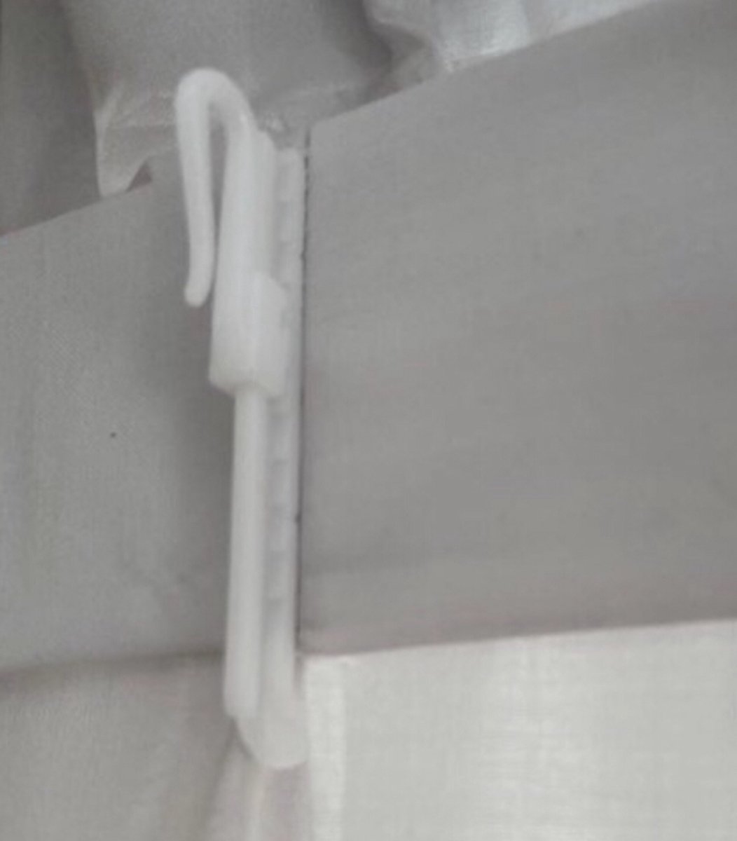 Gordijn haakjes verstelbare plastic inschuif gordijnhaak 7 cm 35 stuks