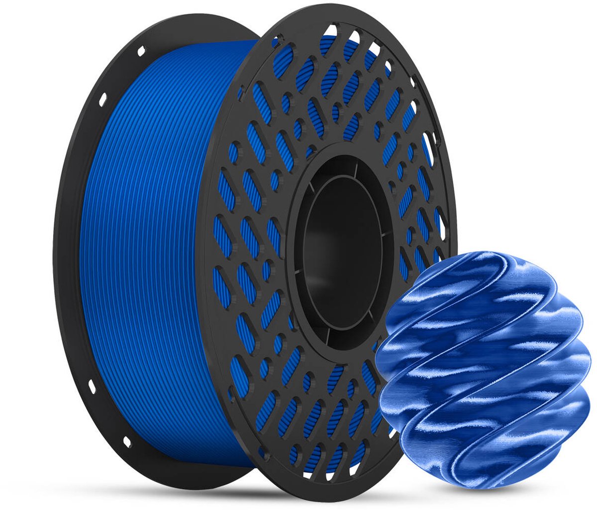 CAILAB PLA Silk 3D-Printer Filament Blauw – 1.75mm – 1KG – Hoogglans Zijde Effect – Voor FDM 3D Printers