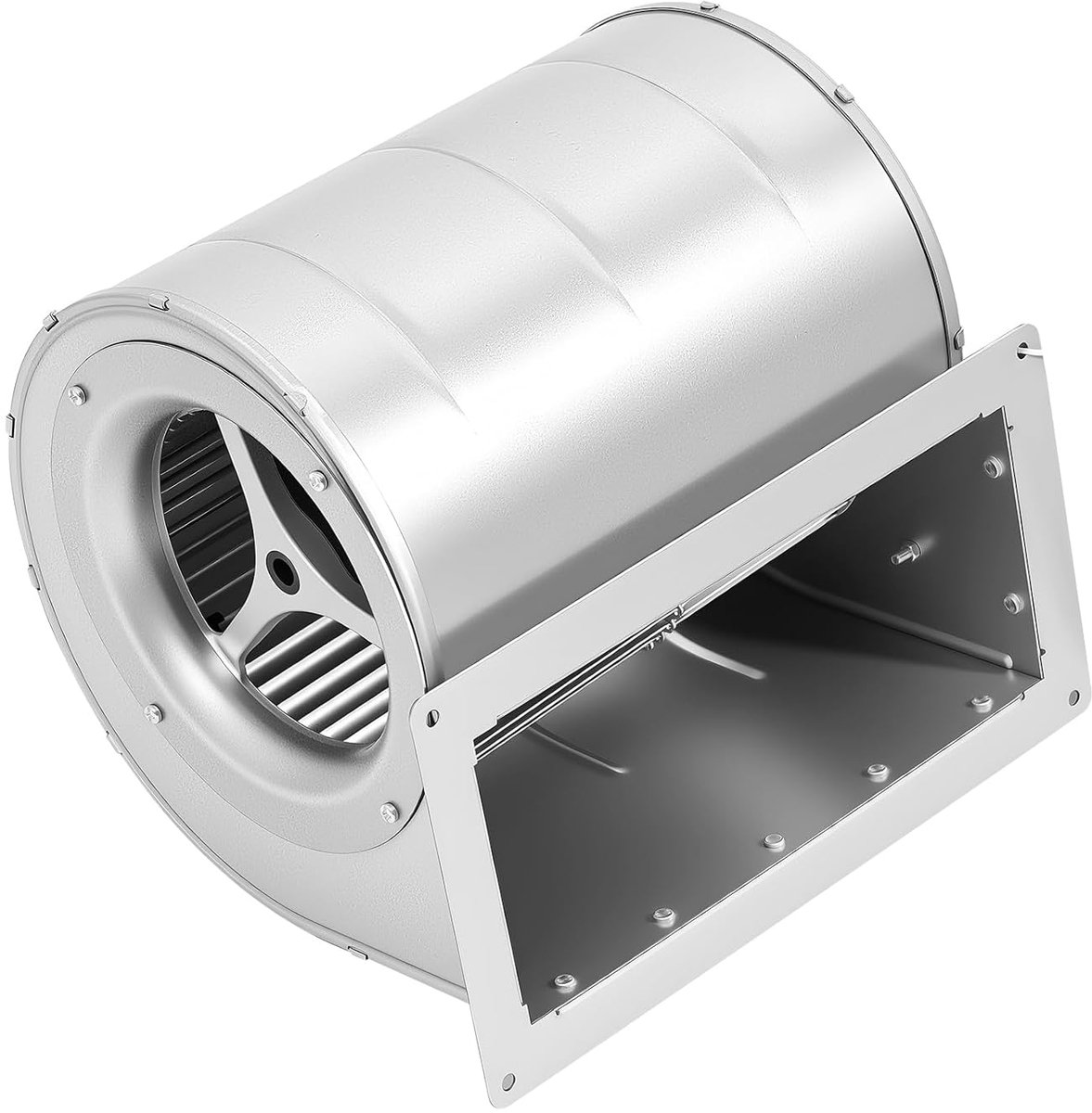 Ventilator Krachtig - Centrifugaal Ventilator - Industriële Ventilatie - Dubbele Input Motor - 29x28x32 cm - Zilver