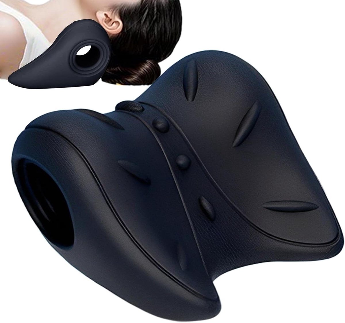 Nekrelaxer apparaat - Schouder stretcher - Ontspanning thuis - Ergonomisch ontwerp - 20 x 16 x 11.5 cm - Grijs