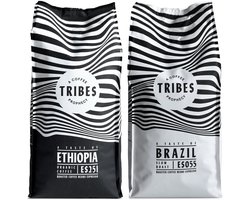 Tribes Coffee - koffiebonen proefpakket - 2kg koffie - Ethiopia en Brazil