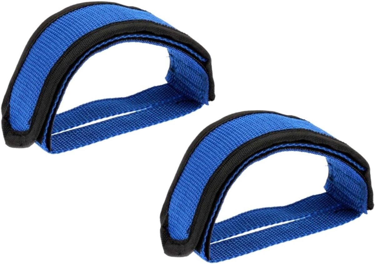 Fietspedalen Bandjes - Teenclips Pedalen - Fietsen Stabiliseren - Dubbelzijdig Plakband - 23 x 5 cm - Blauw