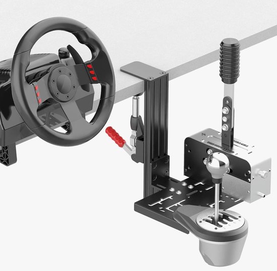 Racing Shifter Handremset - Race Simulator Mount - Race Games Spelen - Verstelbare Hoogte - 0-11.8 Inch - Metaal — afbeelding 5