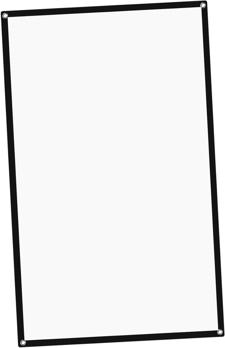 Projectiescherm - Scherm voor Beamer - Thuisbioscoop Creëren - Kreukvrij Polyester - 122 x 77 cm - Wit