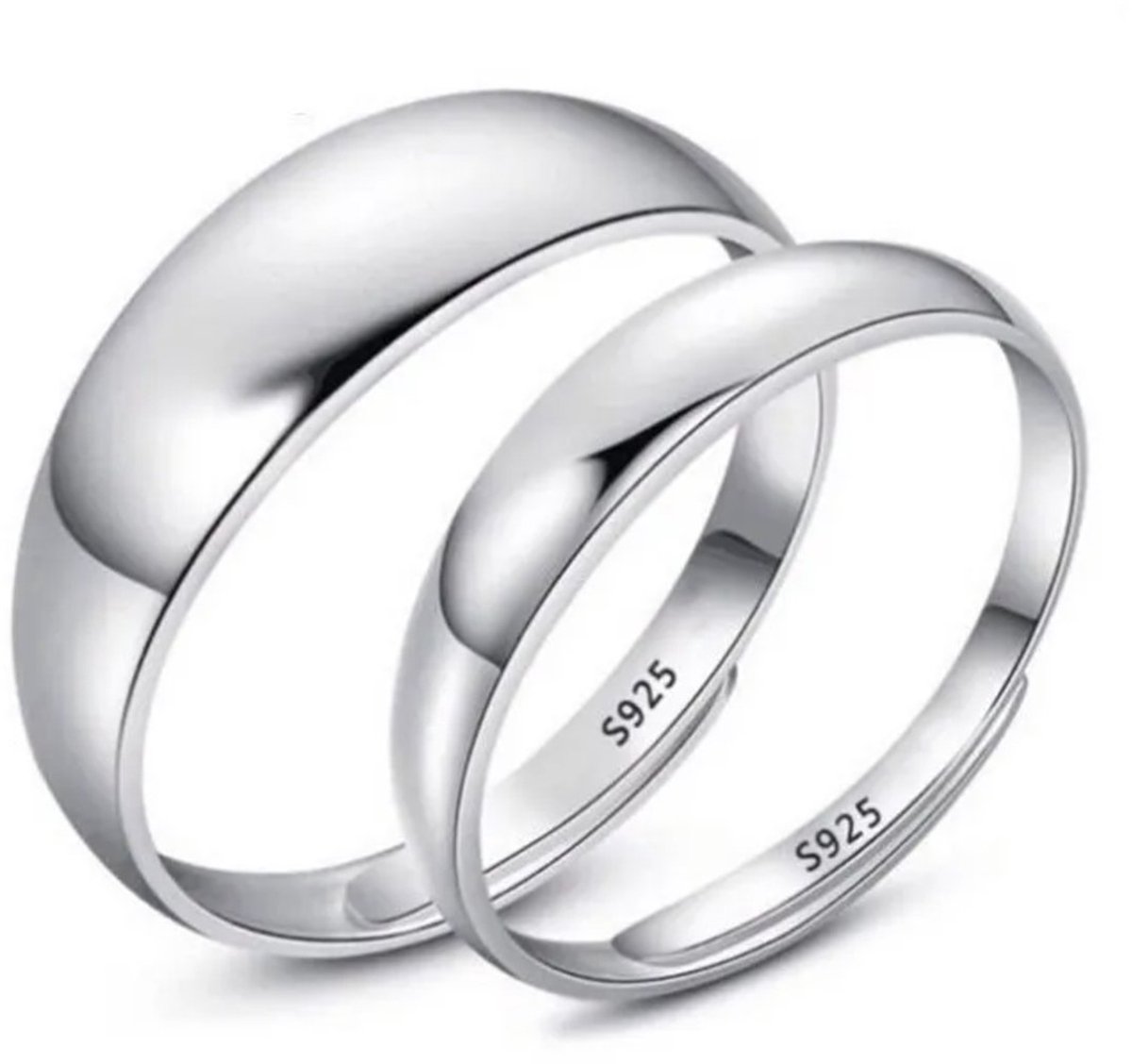 Liefs Jade | Ring dames | ringenset dames | zilveren ringen set dames | minimalistische ring | zilver 925 plated | one size ringen | cadeau voor vrouw | liefdescadeau | verlovingsringen | trouwringen