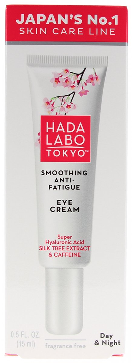 Hada Labo Anti-Fatigue Oogcrème – Hydraterende Eye Cream met Hyaluronzuur – Verzorging voor Vermoeide Ogen – Gevoelige Huid – 15 ml