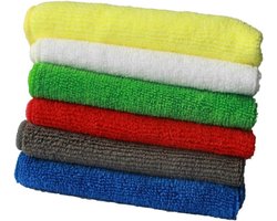 Microvezel Keukenhanddoeken - Poetsdoeken Set - Huishoudelijk Gebruik - Sterke Ontvetting - 30x30 cm - Groen