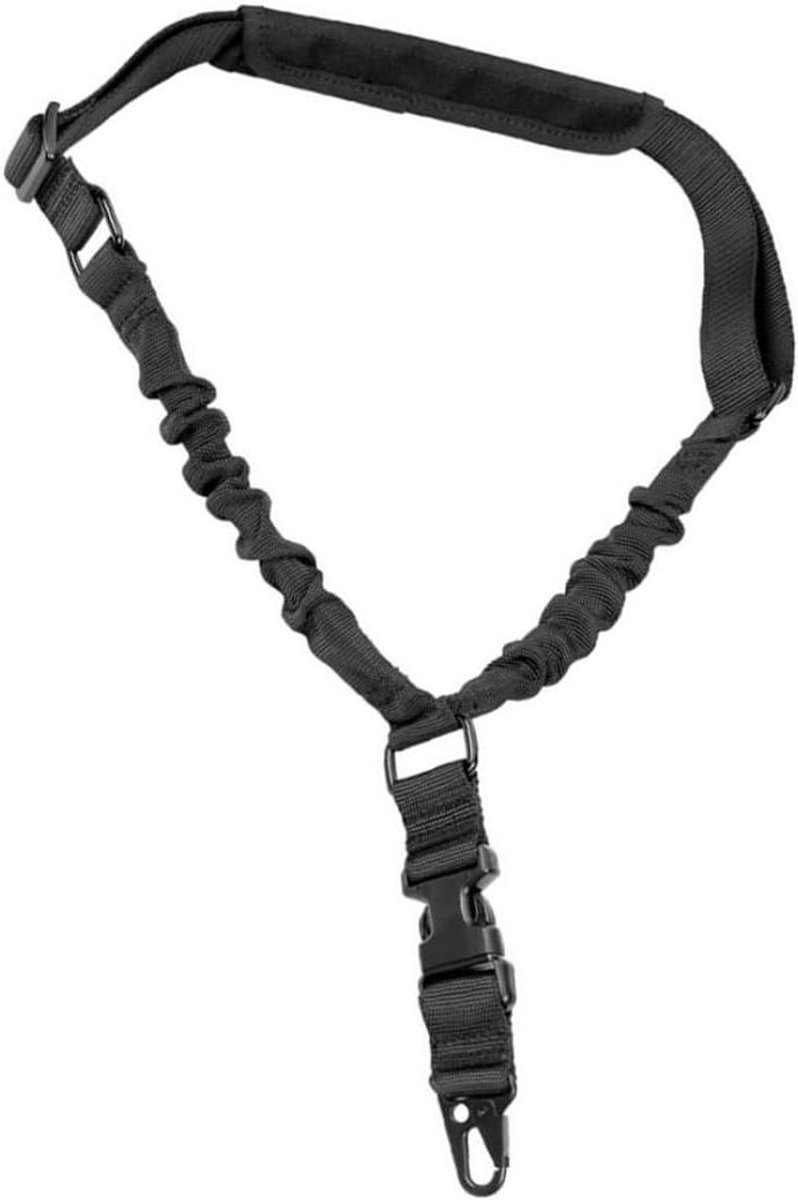 Sport Sling - Draagband - Outdoor Activiteiten - Verstelbaar Schouderkussen - 85.5 cm Lengte - Zwart