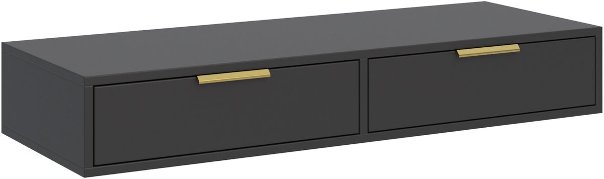 Selsey VENA – Kaptafel met lades, zwart, 110 cm