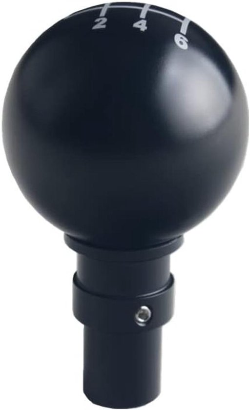 Schakelknop - Pookknop Versnellingspook - Auto Interieur - Zwaar Aluminium - 6 Snelheden - Zilver — afbeelding 4