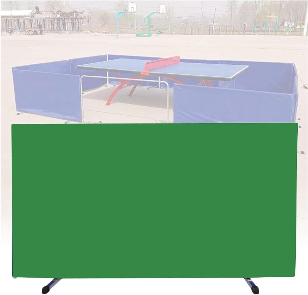 Tafeltennis Baffle - Club Surround - Baan Verdelen - Opvouwbaar Ontwerp - 140x75CM - Groen