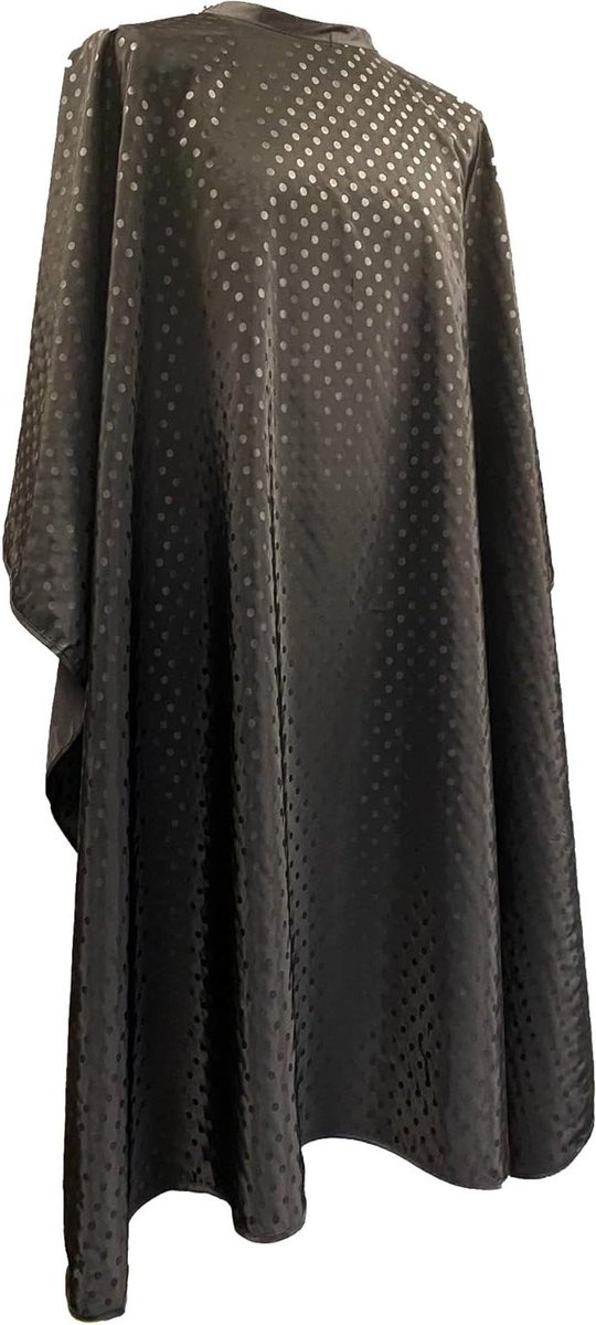 Kappers Jurk - Salon Cape - Kapperswerk Uitvoeren - Verstelbare Hals - 130 cm Breed - Zwart