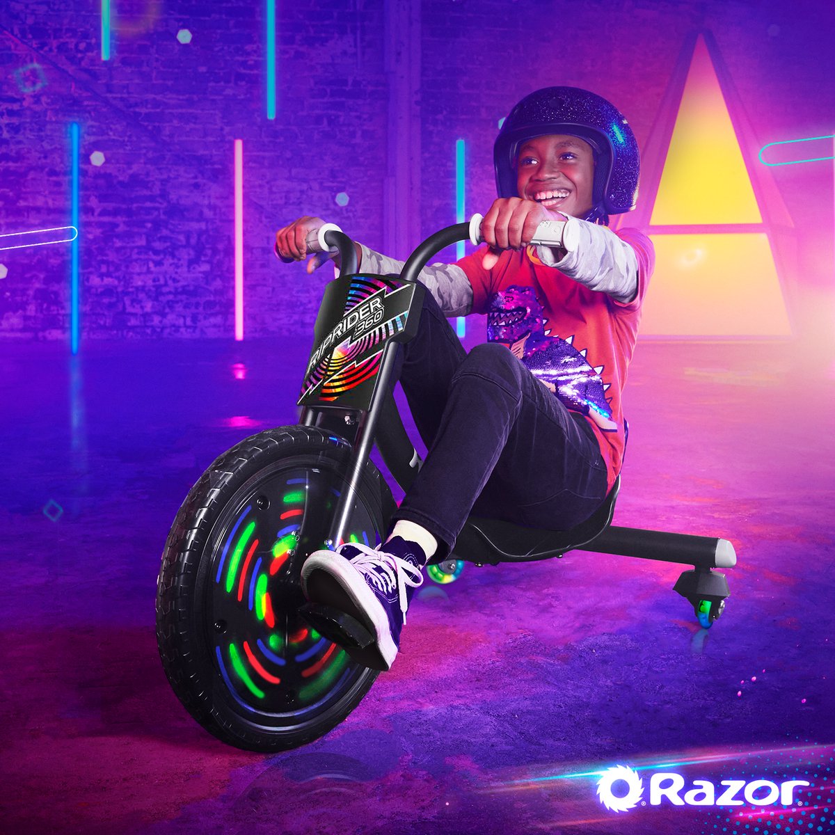Razor RipRider 360 Lightshow - Skelter - Zwart - 360° Draaien - LED Verlichting - Voor Kinderen - Tot 73 kg - Vanaf 5 jaar — afbeelding 17
