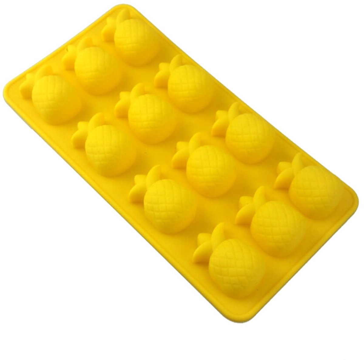 Voedselveilig siliconen snoepvormpje in de vorm van een ananas, 21 x 11 cm (2 stuks per verpakking)