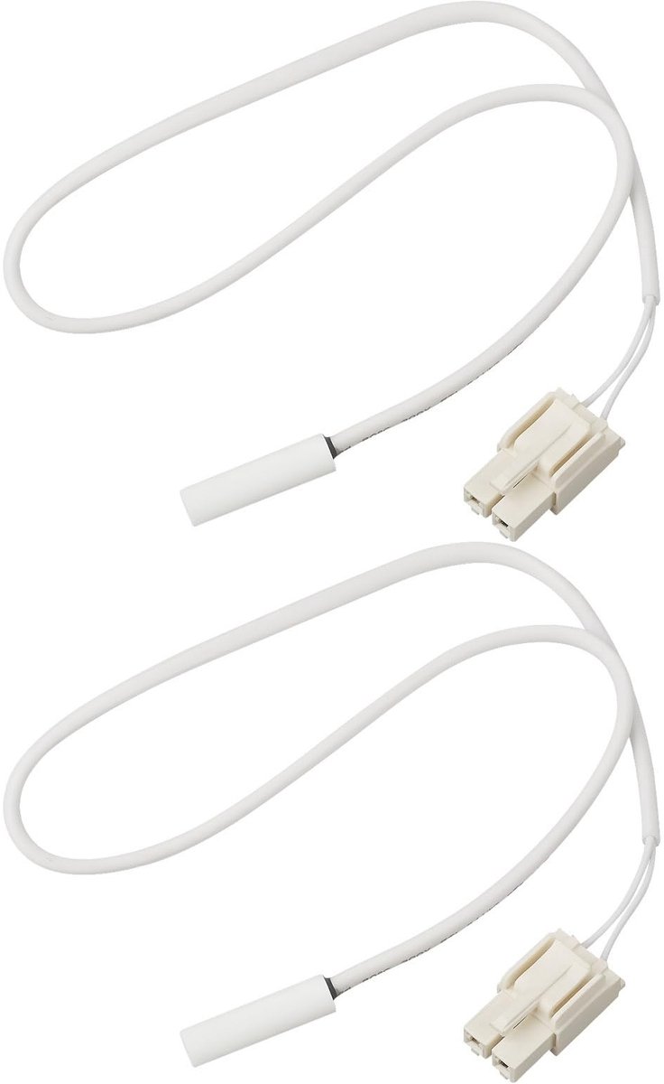 Dailygoods- Temperatuursensor 2x - Koelkast/Vriezer - Compatibel met Hisense - Wit - Type: Temperatuursensor - Geschikt voor diverse modellen - Koelkast Sensor