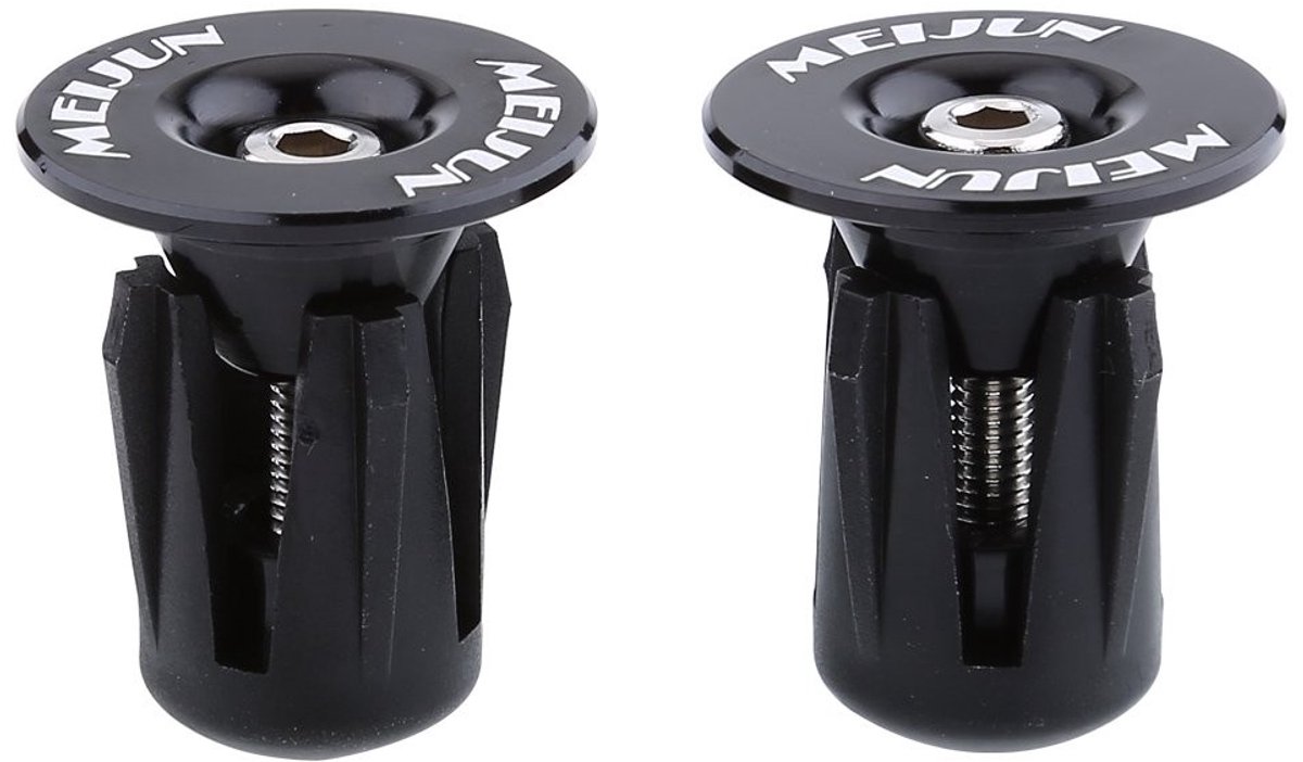 Dailygoods- Fietsstuur Eindstekkers Aluminium - 2 Stuks - Fiets Bar Grip Plug - Handvat Eindkappen - Geschikt voor Stuur 22-24 mm - Hoogwaardig Materiaal - Fietshandvat Eindkappen